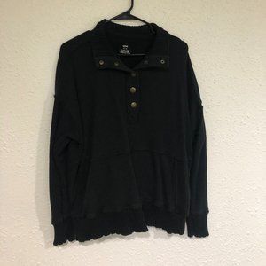 Aerie Henley Mock Neck Sweatshirt